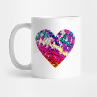 Sky heart - pink and purple Mug